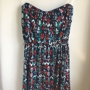 NWT Three Pink Hearts strapless dress